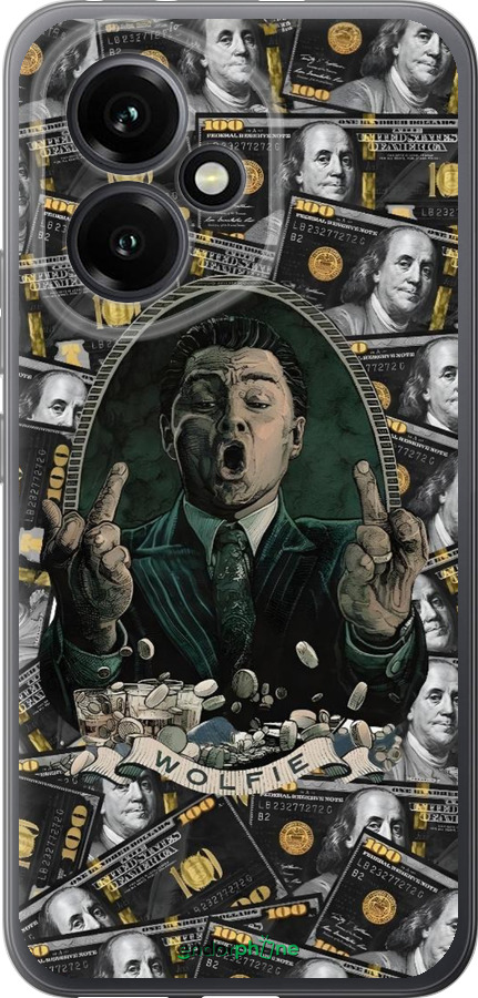 Силиконовый чехол Волк с валл стрит для Huawei Honor 400 5G - 6287u-4017 изображение 