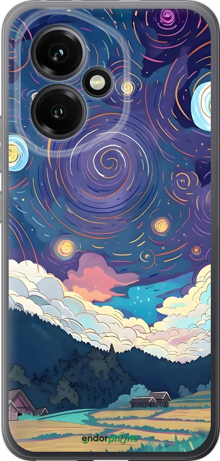 Силиконовый чехол Креативный арт для Huawei Honor 400 5G - 6322u-4017 изображение 