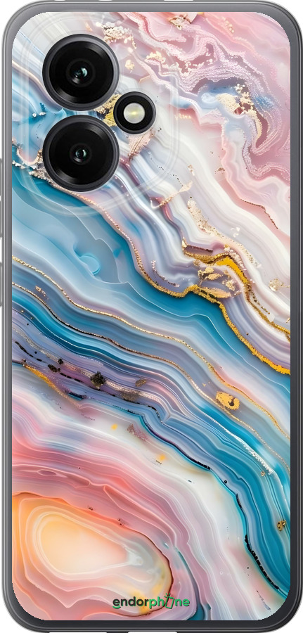 Силиконовый чехол Мрамор красивый для Huawei Honor 400 5G - 6376u-4017 изображение 