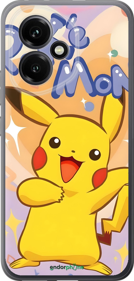 Силиконовый чехол Пикачу для Huawei Honor 400 5G - 6383u-4017 изображение 