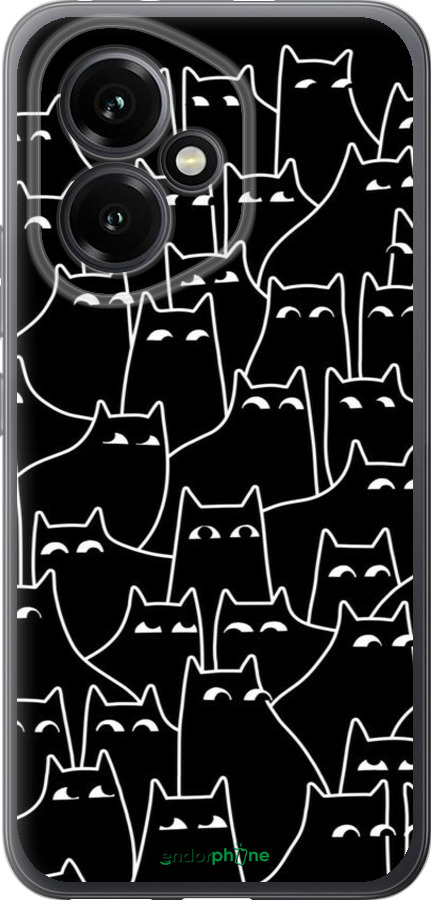 Силиконовый чехол С изображением кошек для Huawei Honor 400 5G - 6470u-4017 изображение 