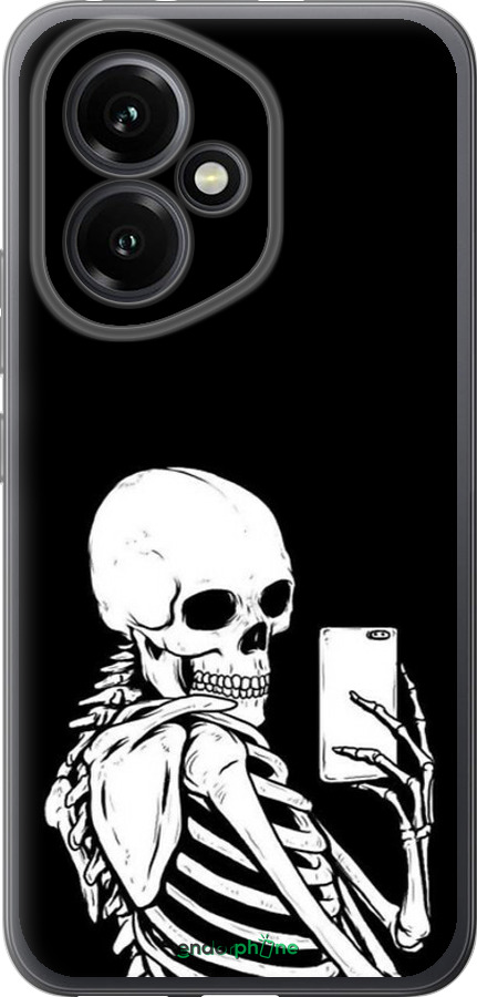 Силиконовый чехол Скелет делает Selfie для Huawei Honor 400 5G - 6535u-4017 изображение 