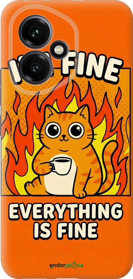 Силіконовий чехол Funny Cat для Huawei Honor 400 5G - 6786u-4017 изображение 