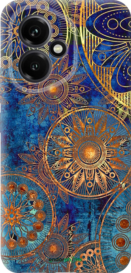 Силиконовый чехол Золотой узор для Huawei Honor 400 5G - 678u-4017 изображение 