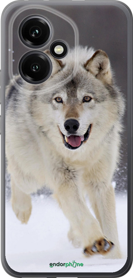 Силиконовый чехол Бегущий волк для Huawei Honor 400 5G - 826u-4017 изображение 