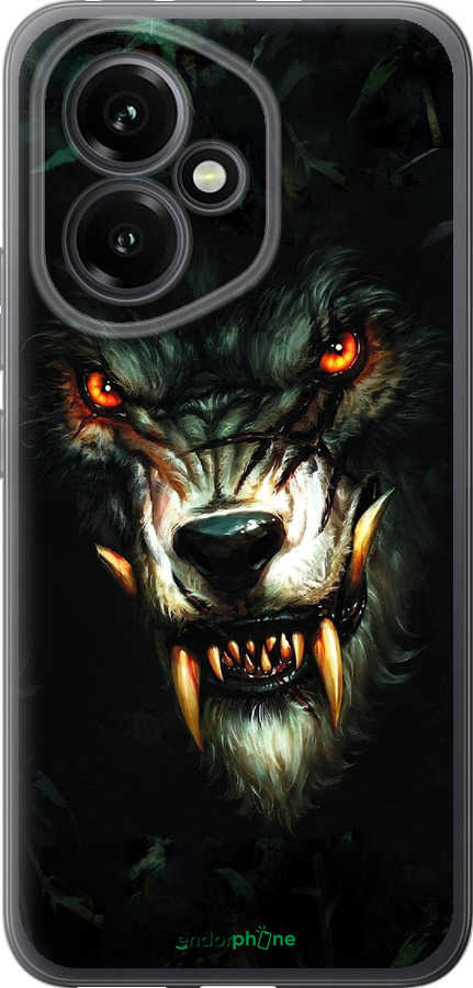 Силиконовый чехол Дьявольский волк для Huawei Honor 400 5G - 833u-4017 изображение 