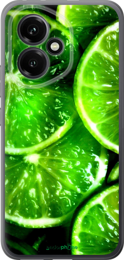 Силиконовый чехол Зелёные дольки лимона для Huawei Honor 400 5G - 852u-4017 изображение 