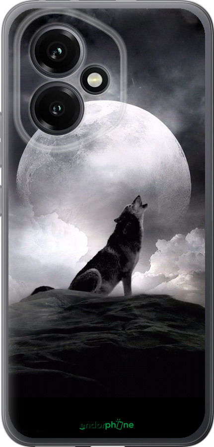 Силиконовый чехол Воющий волк для Huawei Honor 400 5G - 934u-4017 изображение 