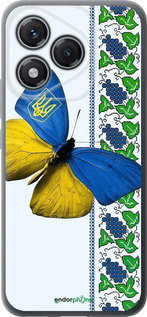 Силиконовый чехол Желто-голубая бабочка для Huawei Honor 400 Lite 5G - 1054u-3993 изображение 