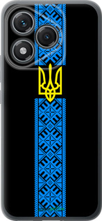 Силиконовый чехол Тризуб в вышиванке для Huawei Honor 400 Lite 5G - 1158u-3993 изображение 