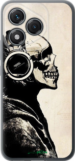 Силиконовый чехол Скелет-меломан v2 для Huawei Honor 400 Lite 5G - 1200u-3993 изображение 