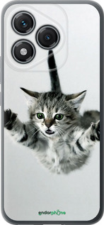 Силиконовый чехол Летящий котёнок для Huawei Honor 400 Lite 5G - 2322u-3993 изображение 