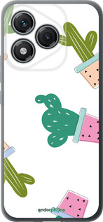 Силиконовый чехол Кактусы в горшочках для Huawei Honor 400 Lite 5G - 3968u-3993 изображение 