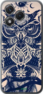 Силиконовый чехол Узорчатая сова для Huawei Honor 400 Lite 5G - 4000u-3993 изображение 