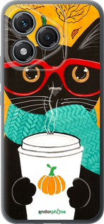 Силиконовый чехол Осенний кот для Huawei Honor 400 Lite 5G - 4026u-3993 изображение 