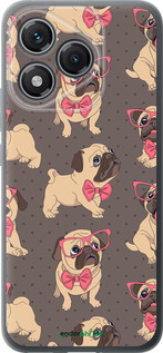 Силиконовый чехол мопсики 2 для Huawei Honor 400 Lite 5G - 4362u-3993 изображение 