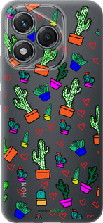 Силиконовый чехол Кактусы 4 для Huawei Honor 400 Lite 5G - 4856u-3993 изображение 