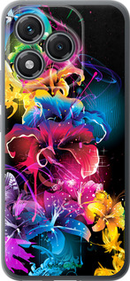 Силиконовый чехол Абстрактные цветы для Huawei Honor 400 Lite 5G - 511u-3993 изображение 