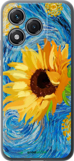 Силіконовий чехол Квіти жовто-блакитні  для Huawei Honor 400 Lite 5G - 5308u-3993 изображение 