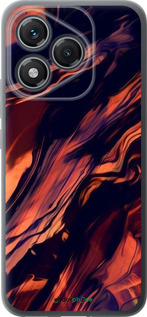 Силиконовый чехол Черно-оранжевая абстракция для Huawei Honor 400 Lite 5G - 5340u-3993 изображение 