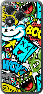 Силиконовый чехол Стикеры v4 для Huawei Honor 400 Lite 5G - 5508u-3993 изображение 