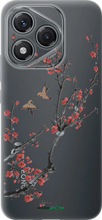 Силиконовый чехол Сакура v2 для Huawei Honor 400 Lite 5G - 5538u-3993 изображение 