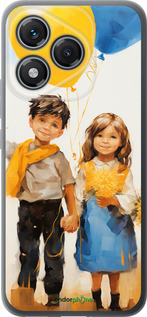 Силиконовый чехол Дети с шариками для Huawei Honor 400 Lite 5G - 5659u-3993 изображение 