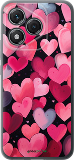 Силиконовый чехол Сердечки 4 для Huawei Honor 400 Lite 5G - 5662u-3993 изображение 
