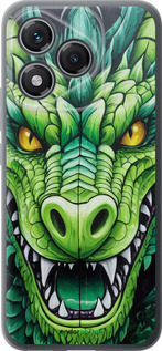 Силиконовый чехол Зелёный дракон для Huawei Honor 400 Lite 5G - 5816u-3993 изображение 