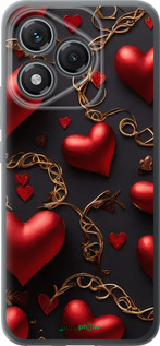 Силиконовый чехол Сердечки для Huawei Honor 400 Lite 5G - 5831u-3993 изображение 