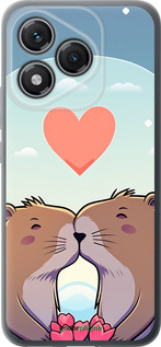Силиконовый чехол Капибара любовь для Huawei Honor 400 Lite 5G - 6027u-3993 изображение 