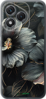 Силиконовый чехол Черные цветы для Huawei Honor 400 Lite 5G - 6031u-3993 изображение 
