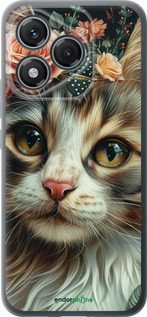 Силиконовый чехол Cats and flowers для Huawei Honor 400 Lite 5G - 6069u-3993 изображение 