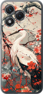 Силиконовый чехол Аист в цвету сакуры для Huawei Honor 400 Lite 5G - 6109u-3993 изображение 