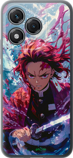 Силиконовый чехол Танджиро Камадо: Клинок рассекающий демонов для Huawei Honor 400 Lite 5G - 6111u-3993 изображение 