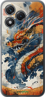 Силиконовый чехол Ярость дракона для Huawei Honor 400 Lite 5G - 6112u-3993 изображение 