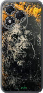 Силиконовый чехол Лев в золотых красках для Huawei Honor 400 Lite 5G - 6155u-3993 изображение 