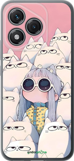 Силиконовый чехол Малышка с котами для Huawei Honor 400 Lite 5G - 6295u-3993 изображение 