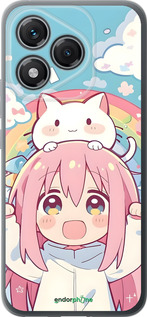 Силиконовый чехол Девочка аниме радуга для Huawei Honor 400 Lite 5G - 6304u-3993 изображение 