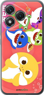 Силиконовый чехол Бейби Шаркс для Huawei Honor 400 Lite 5G - 6305u-3993 изображение 