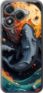 Силиконовый чехол Кит в космосе для Huawei Honor 400 Lite 5G - 6328u-3993 изображение 