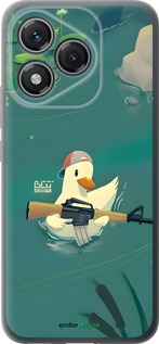 Силиконовый чехол Уточка с автоматом для Huawei Honor 400 Lite 5G - 6356u-3993 изображение 