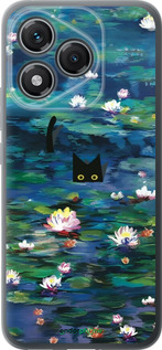 Силіконовий чехол Чохол із зображенням водяних лілій Моне та кішок для Huawei Honor 400 Lite 5G - 6399u-3993 изображение 