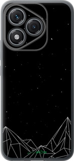 Силиконовый чехол Черно белые абстрактные горы для Huawei Honor 400 Lite 5G - 6437u-3993 изображение 