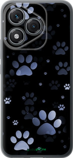 Силиконовый чехол С синими отпечатками лап для Huawei Honor 400 Lite 5G - 6441u-3993 изображение 