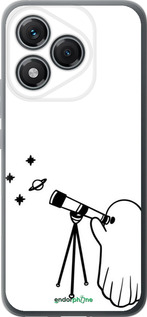 Силиконовый чехол Привидение астроном для Huawei Honor 400 Lite 5G - 6444u-3993 изображение 