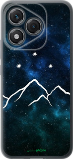 Силиконовый чехол Горы и звезды нарисованы на фоне галактики для Huawei Honor 400 Lite 5G - 6490u-3993 изображение 