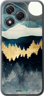 Силиконовый чехол Ночной пейзаж с лесом и горами для Huawei Honor 400 Lite 5G - 6493u-3993 изображение 