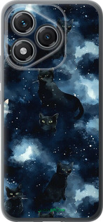Силиконовый чехол Изображение Кошек с тёмной акварелью для Huawei Honor 400 Lite 5G - 6521u-3993 изображение 