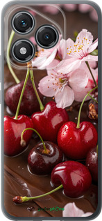 Силиконовый чехол Вишня в шоколаде для Huawei Honor 400 Lite 5G - 6698u-3993 изображение 